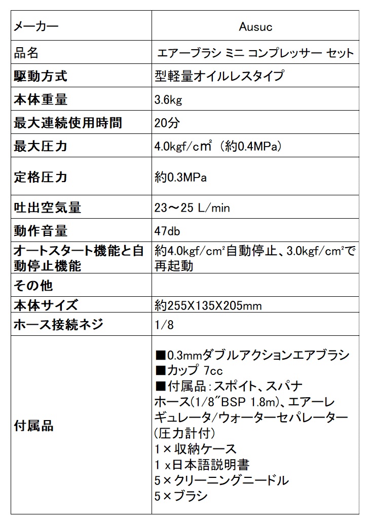 おすすめ！！ プラモデル/模型用 エアブラシ コンプレッサー 2022